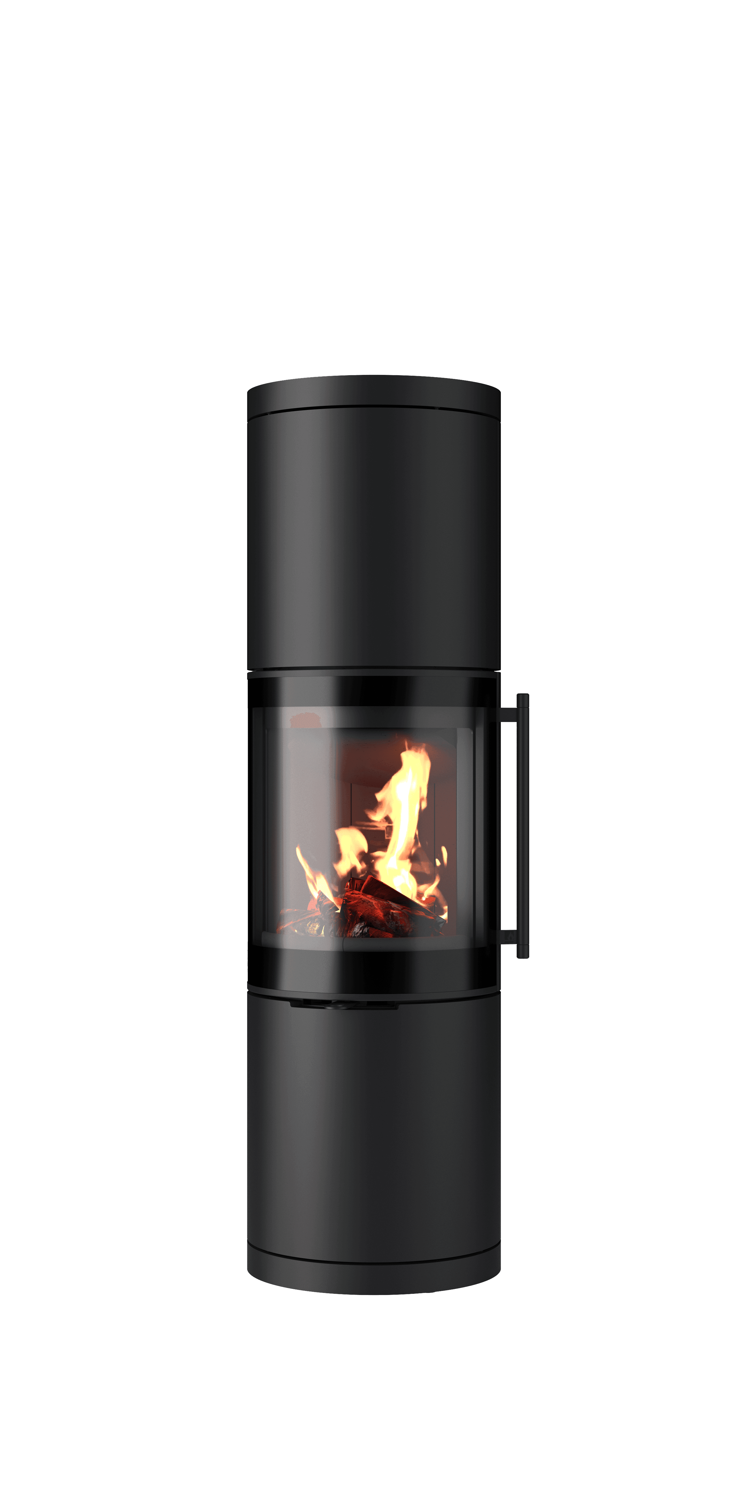 Drooff Brunello 2 L Kaminofen mit brennendem Feuer