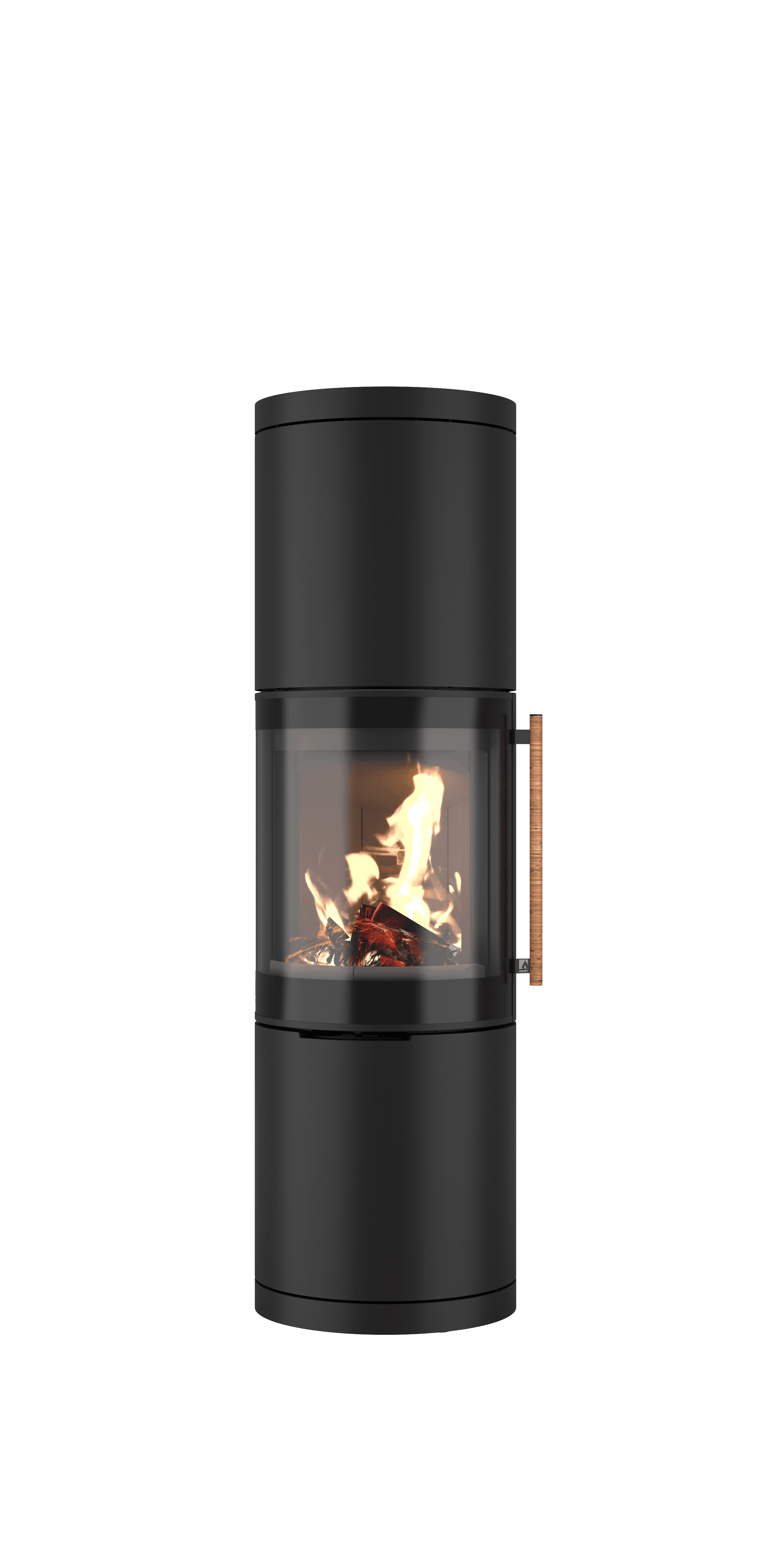 Drooff Brunello 2 L Kaminofen mit brennendem Feuer