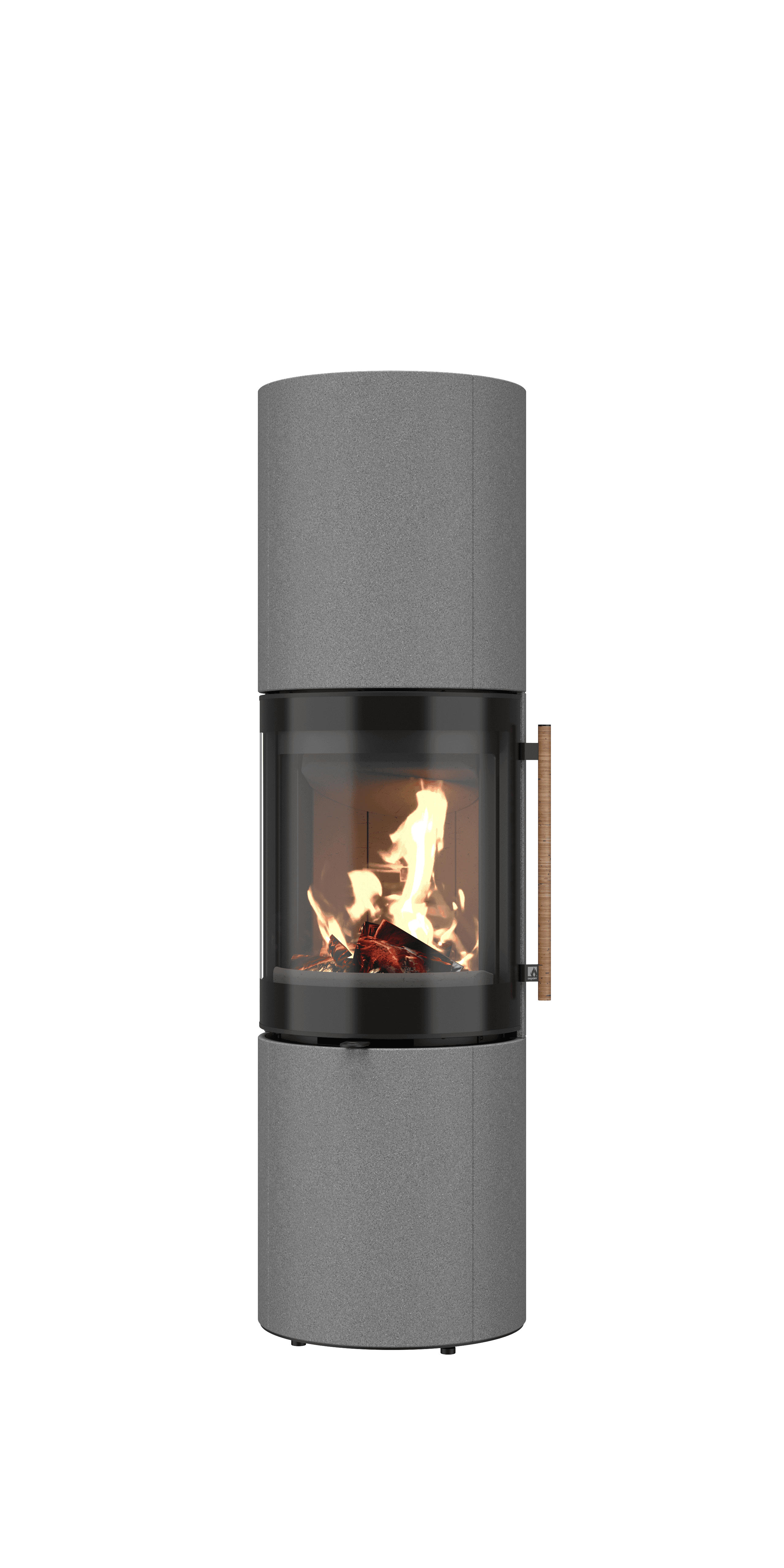 Drooff Brunello 2 L Kaminofen mit brennendem Feuer