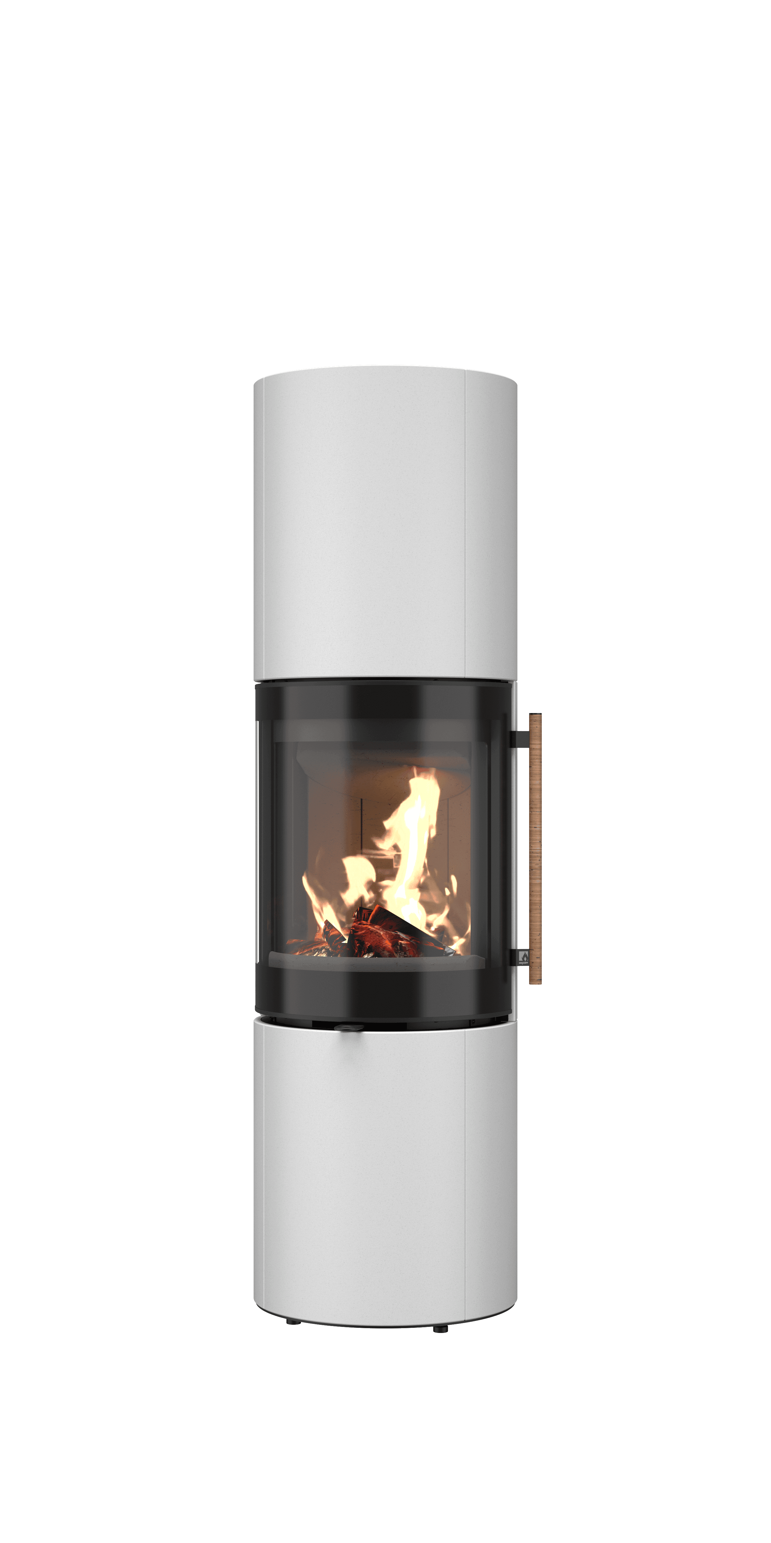 Drooff Brunello 2 L Kaminofen mit brennendem Feuer