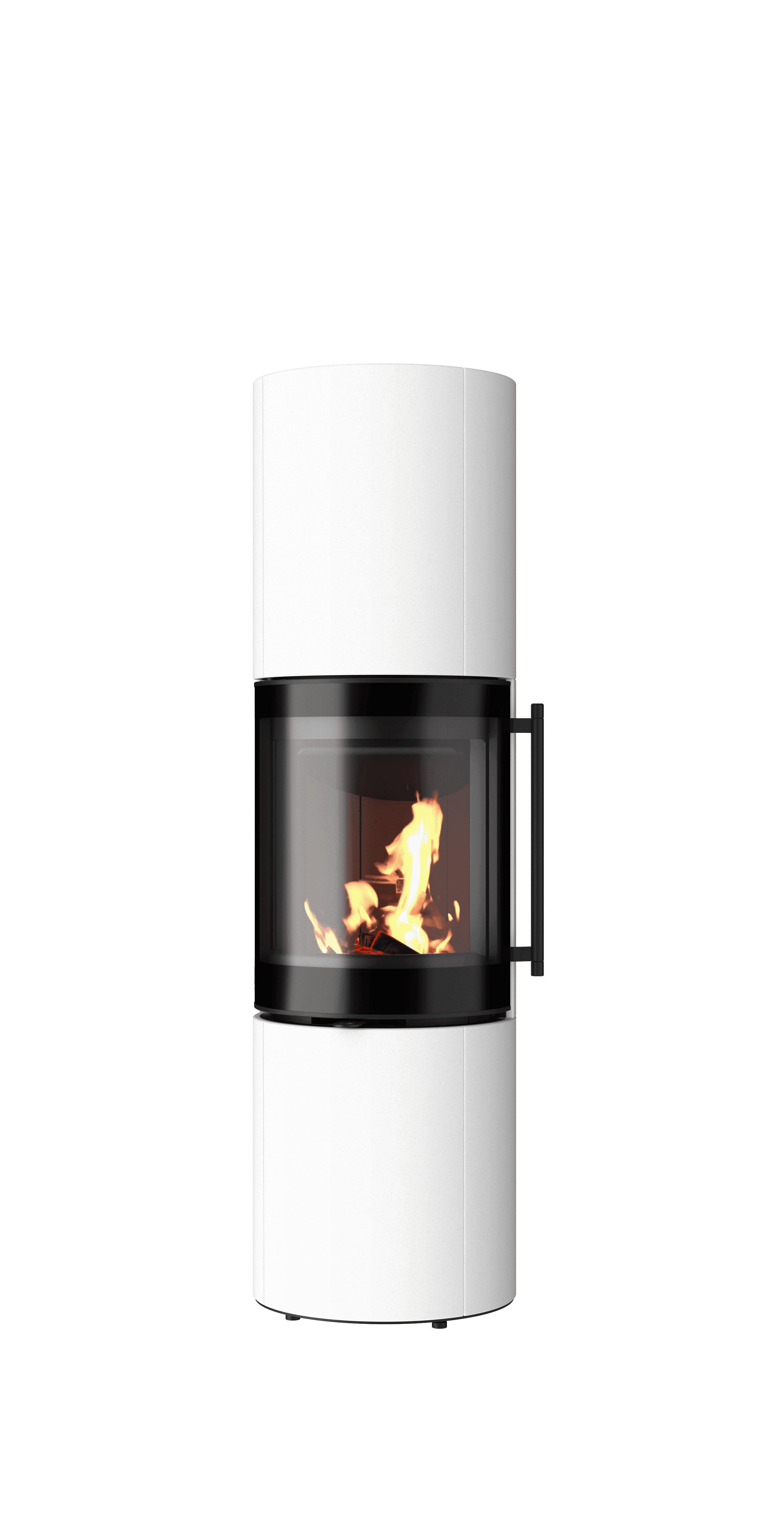 Drooff Brunello 2 L Kaminofen mit brennendem Feuer