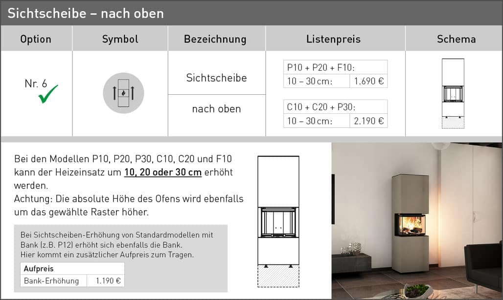 feel free 6 sichtscheibe nach oben