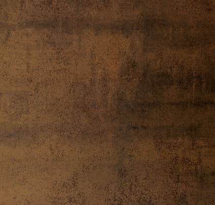 Muster der Sinterkeramik-Oberfläche Iron Corten satin für CB-tec neocube und monolith Feuerstätten
