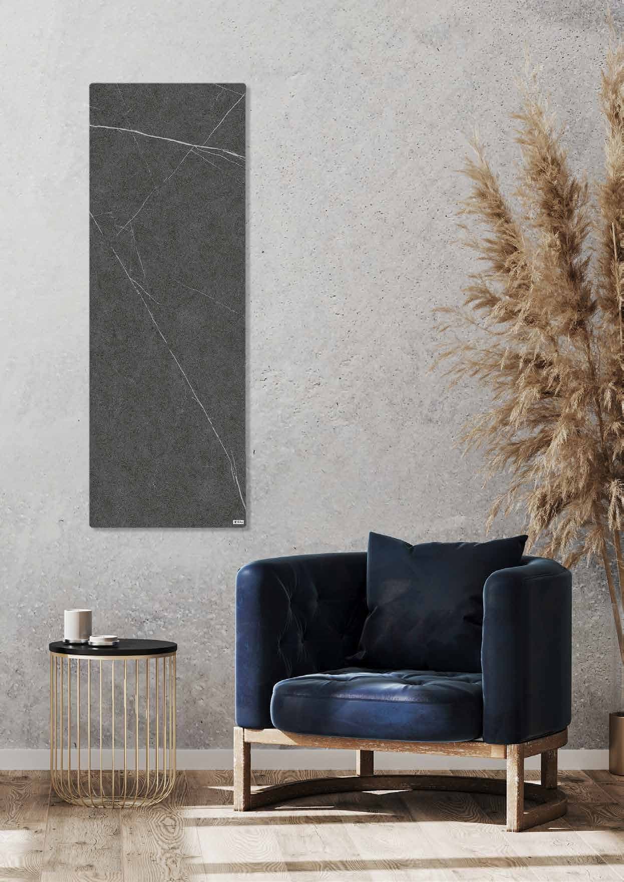 HEAzs Infrarot-Heizpaneel 60 × 140 cm mit 500 Watt, wohnraum senkrecht marmor
