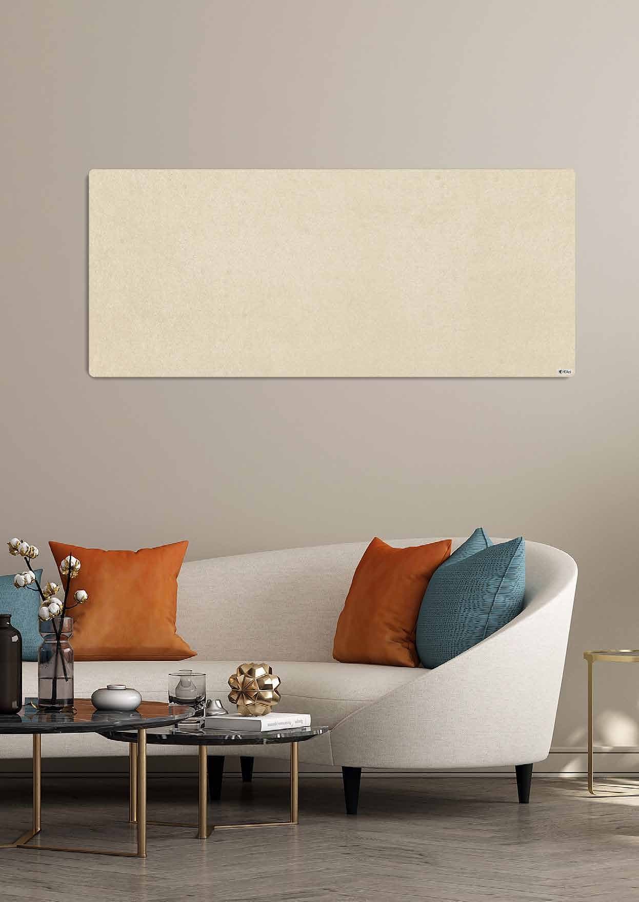 HEAzs Infrarot-Heizpaneel 60 × 170 cm mit 700 Watt, wohnzimmer waagerecht hell