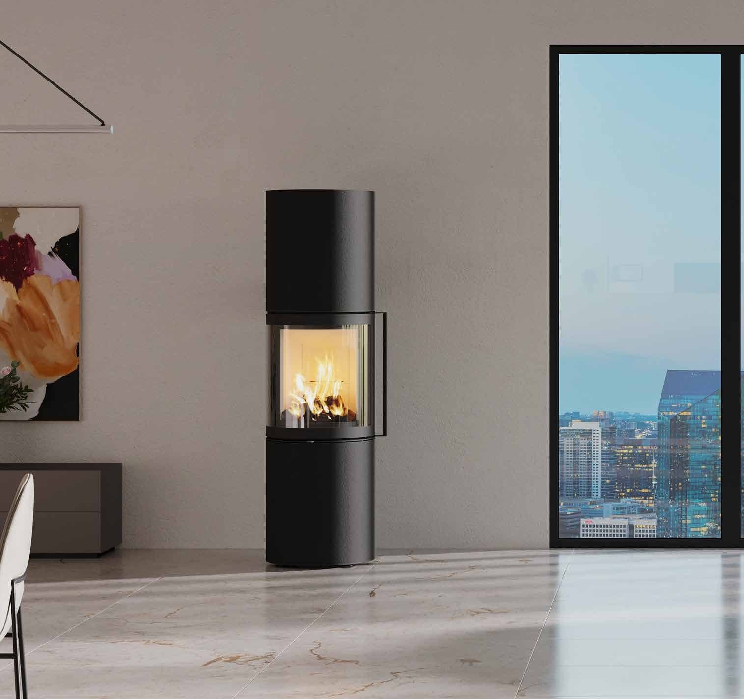 CB-tec neocube R in Eclipse Black vor bodentiefer Fensterfront