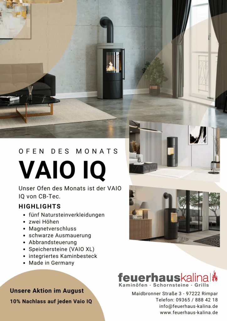 Kaminofen Vaio IQ von CB-Tec bei Feuerhaus Kalina