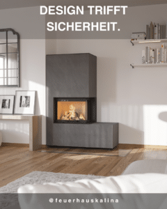 Design-Kaminofen verbindet Ăsthetik und Sicherheit