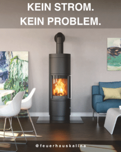 Kaminofen heizt zuverlÀssig bei Stromausfall